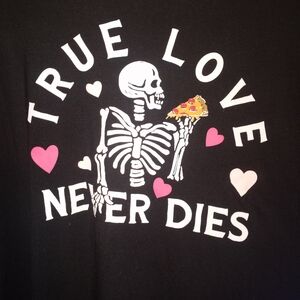 Torrid black super soft long sleeve sleep shirt size 3x NWT True love never dies